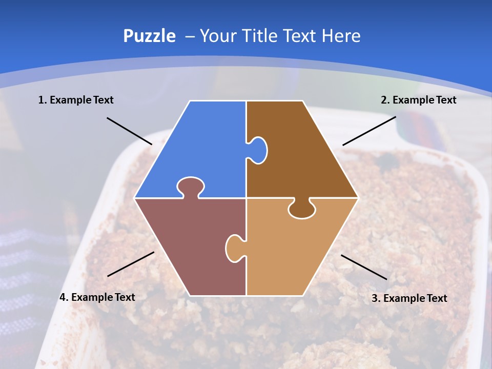 A Plate Of Food On A Table With A Knife PowerPoint Template