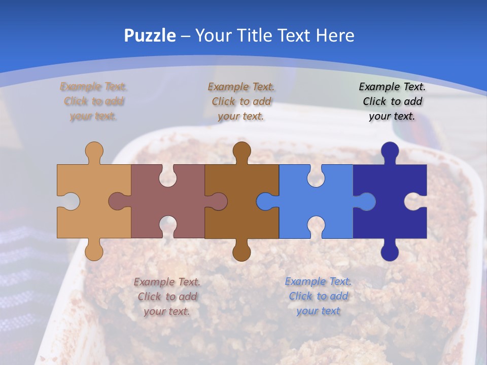 A Plate Of Food On A Table With A Knife PowerPoint Template