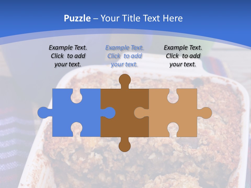 A Plate Of Food On A Table With A Knife PowerPoint Template
