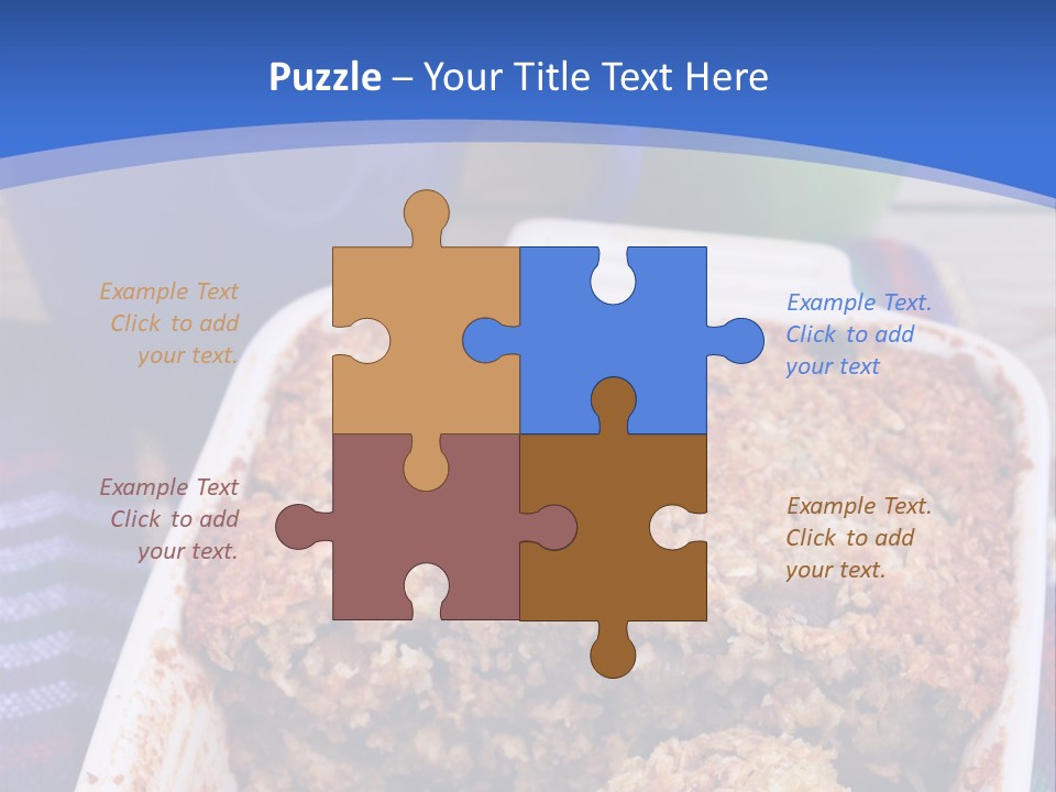 A Plate Of Food On A Table With A Knife PowerPoint Template