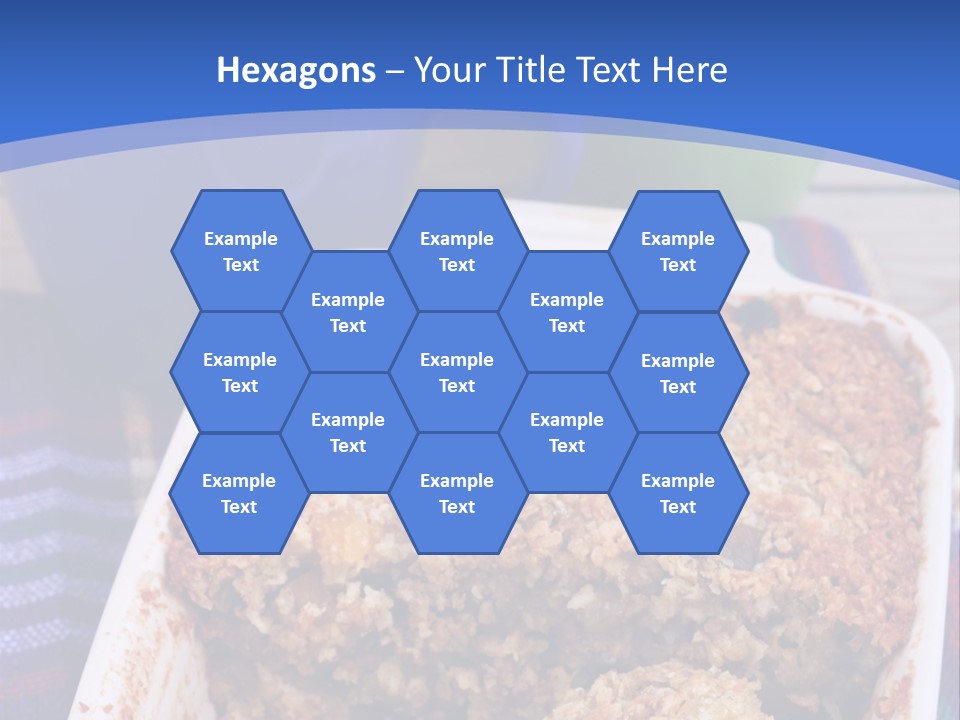 A Plate Of Food On A Table With A Knife PowerPoint Template