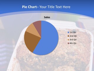 A Plate Of Food On A Table With A Knife PowerPoint Template
