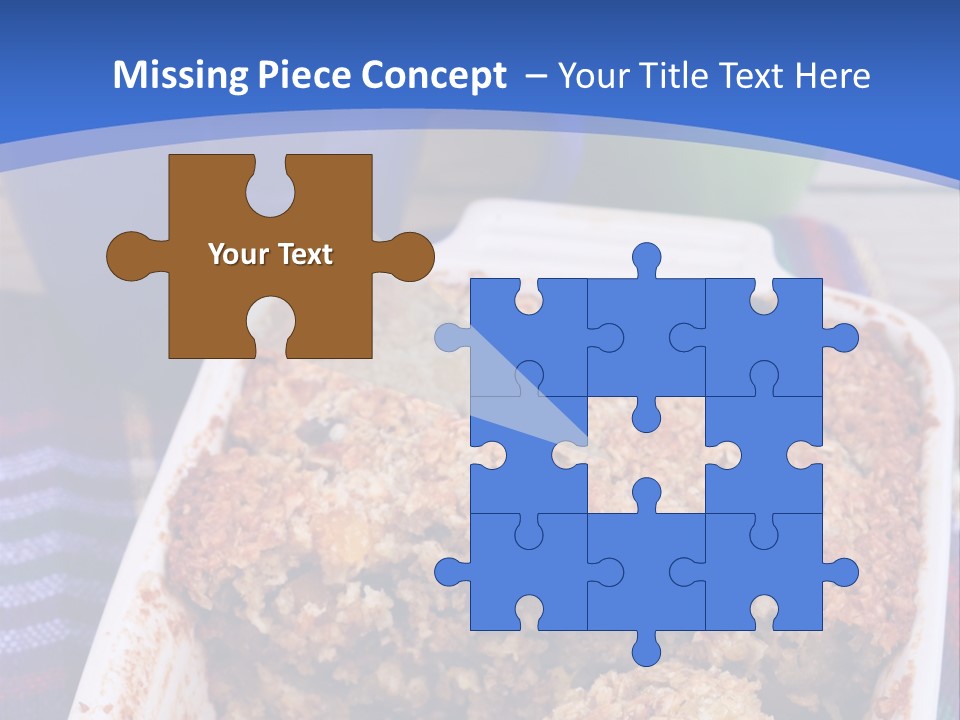 A Plate Of Food On A Table With A Knife PowerPoint Template