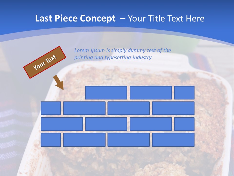 A Plate Of Food On A Table With A Knife PowerPoint Template