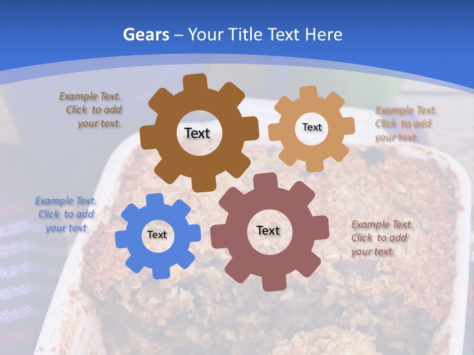 A Plate Of Food On A Table With A Knife PowerPoint Template