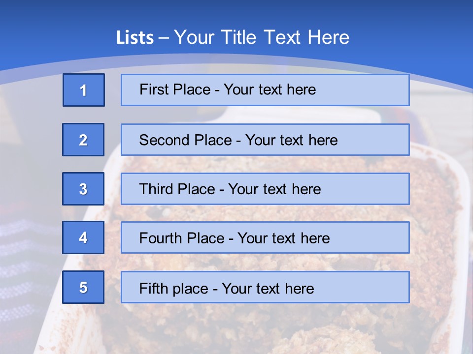 A Plate Of Food On A Table With A Knife PowerPoint Template