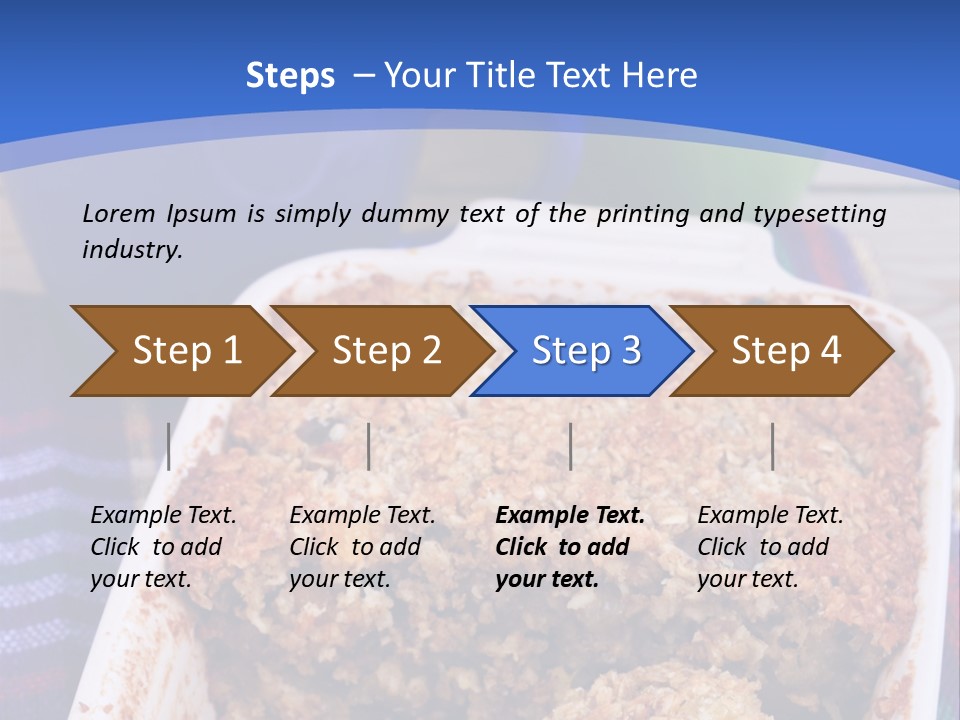 A Plate Of Food On A Table With A Knife PowerPoint Template