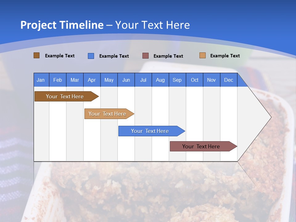 A Plate Of Food On A Table With A Knife PowerPoint Template