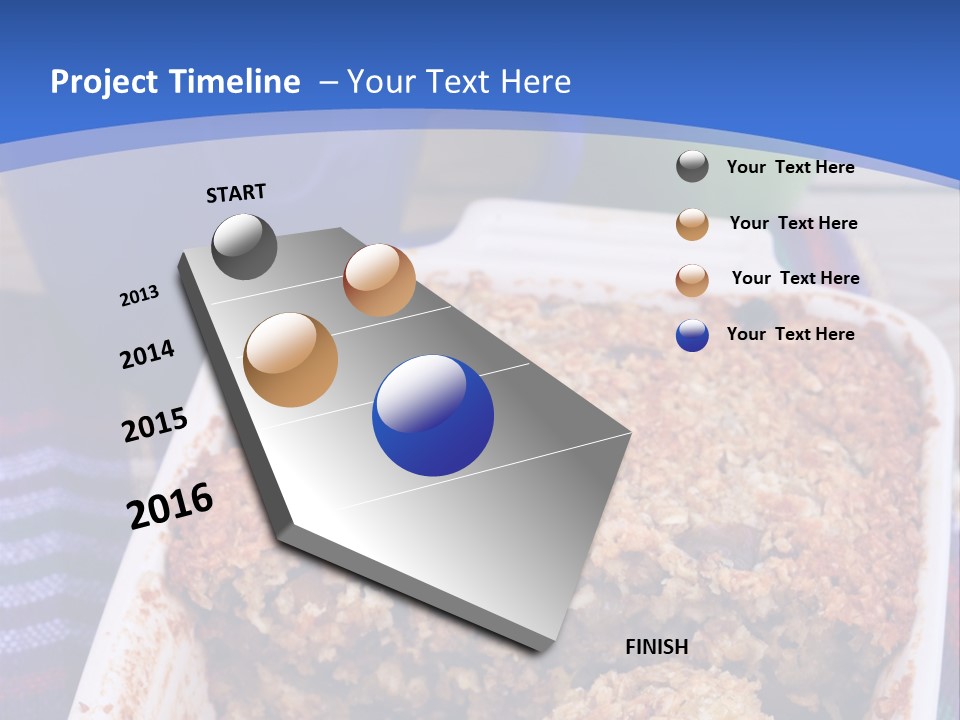 A Plate Of Food On A Table With A Knife PowerPoint Template