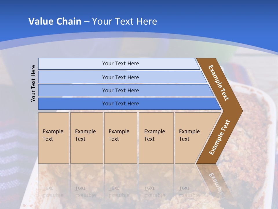 A Plate Of Food On A Table With A Knife PowerPoint Template