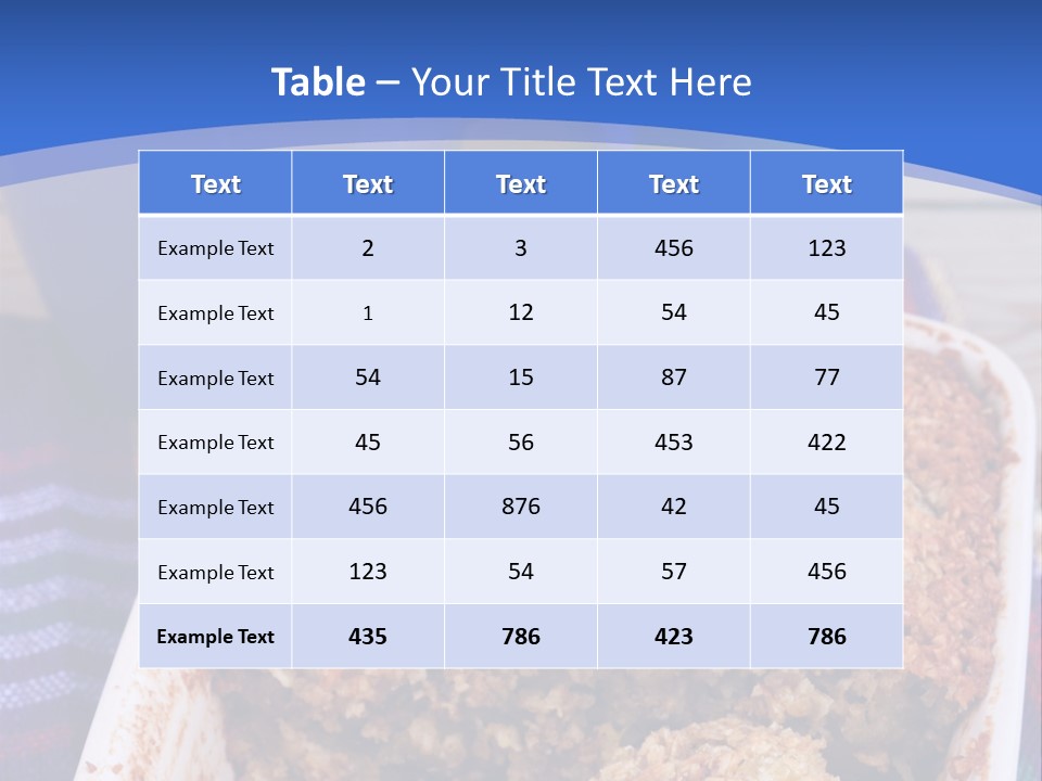 A Plate Of Food On A Table With A Knife PowerPoint Template