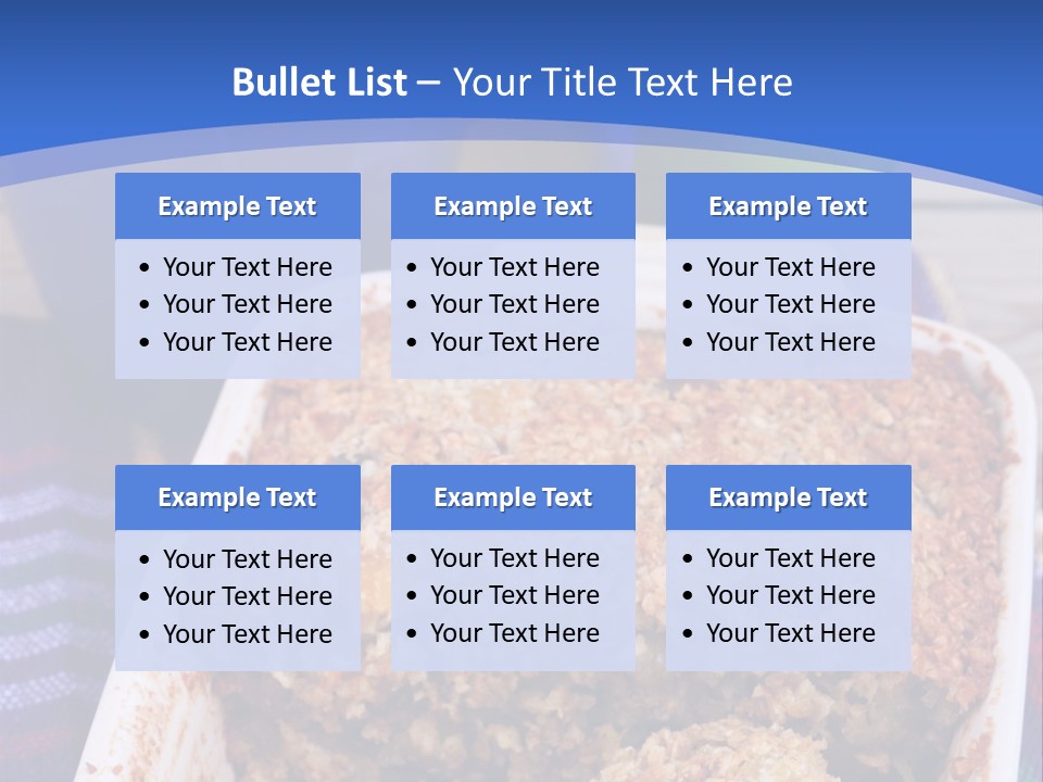A Plate Of Food On A Table With A Knife PowerPoint Template