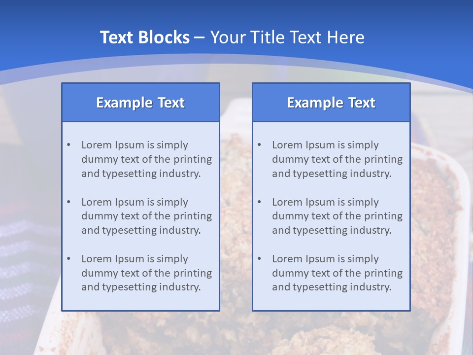 A Plate Of Food On A Table With A Knife PowerPoint Template