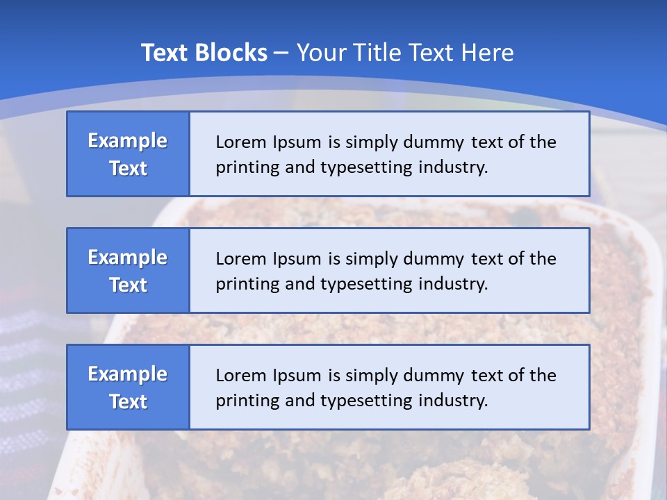 A Plate Of Food On A Table With A Knife PowerPoint Template
