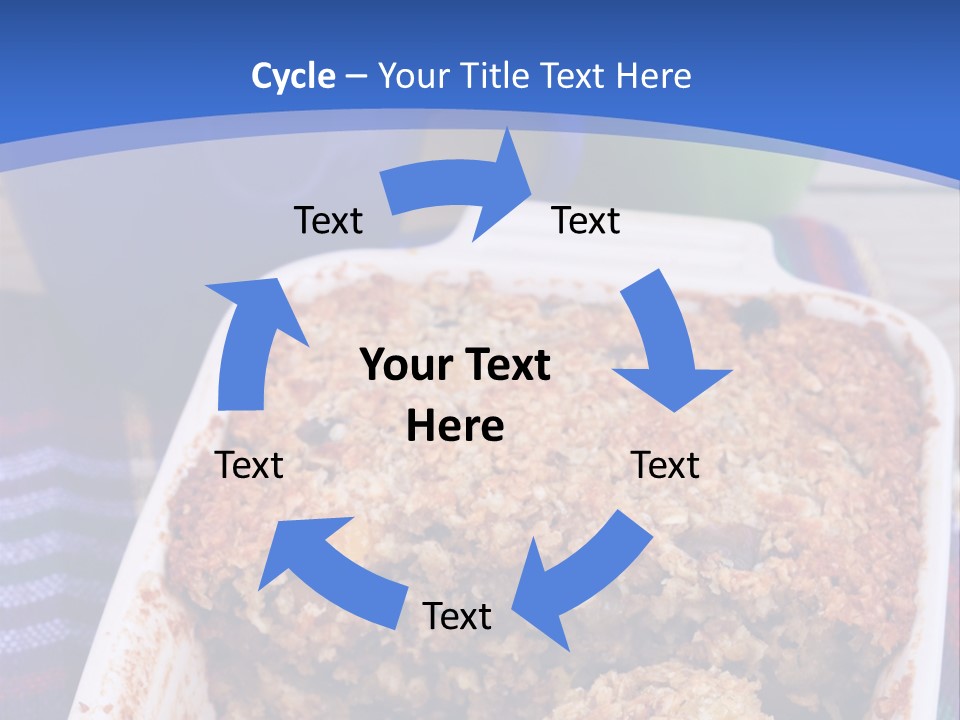 A Plate Of Food On A Table With A Knife PowerPoint Template