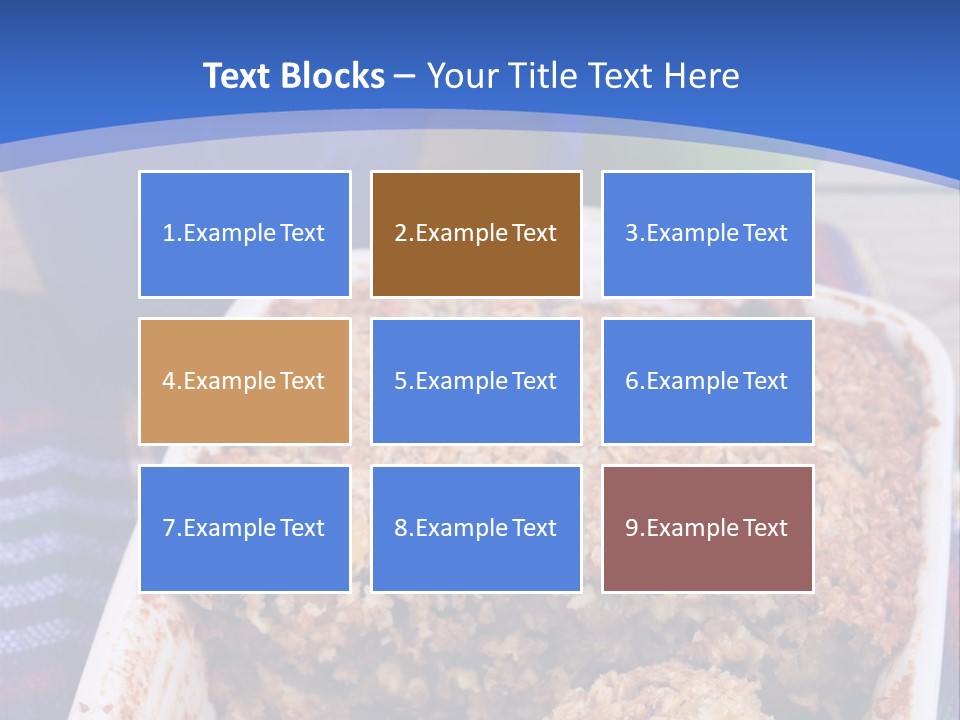 A Plate Of Food On A Table With A Knife PowerPoint Template