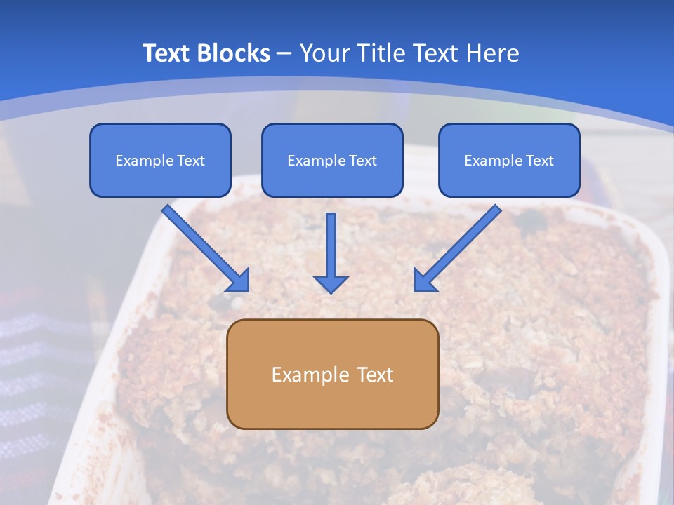 A Plate Of Food On A Table With A Knife PowerPoint Template