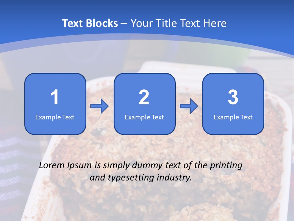 A Plate Of Food On A Table With A Knife PowerPoint Template