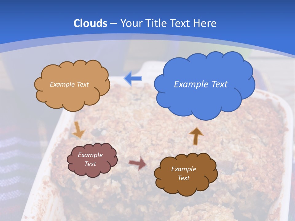 A Plate Of Food On A Table With A Knife PowerPoint Template