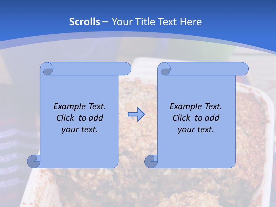 A Plate Of Food On A Table With A Knife PowerPoint Template