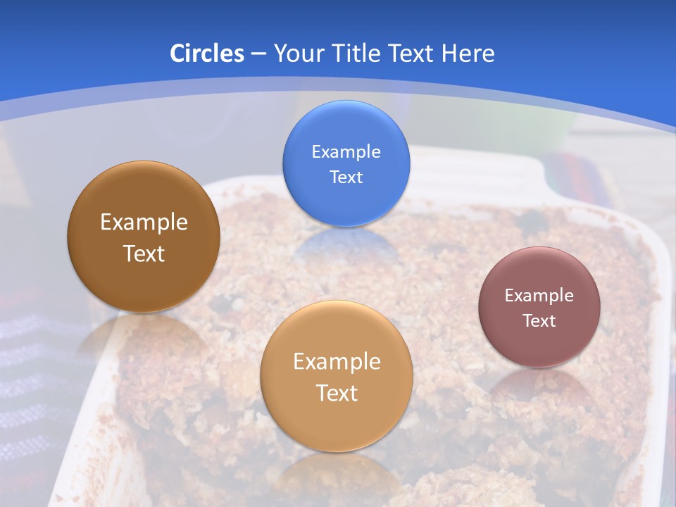 A Plate Of Food On A Table With A Knife PowerPoint Template