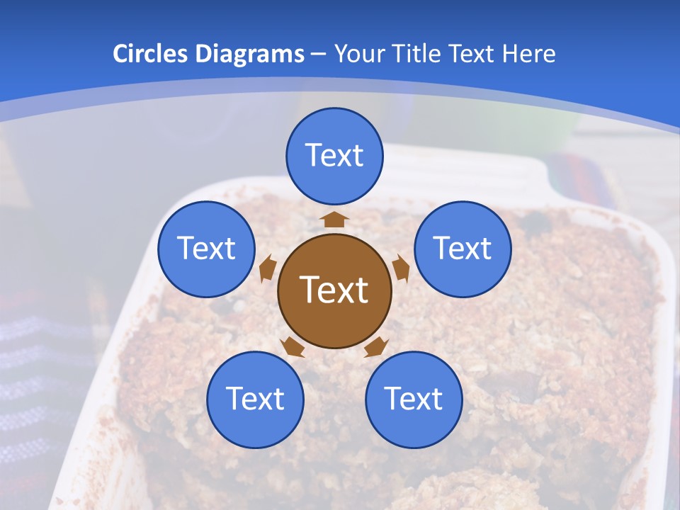 A Plate Of Food On A Table With A Knife PowerPoint Template