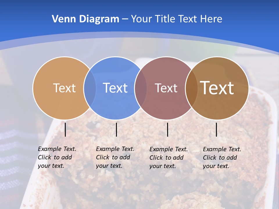 A Plate Of Food On A Table With A Knife PowerPoint Template