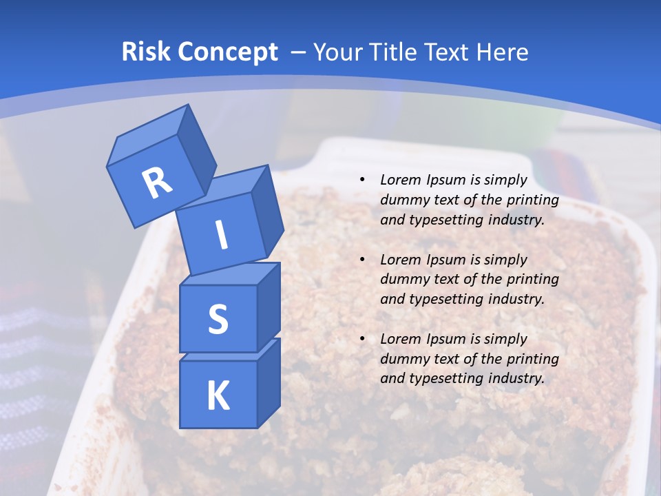 A Plate Of Food On A Table With A Knife PowerPoint Template