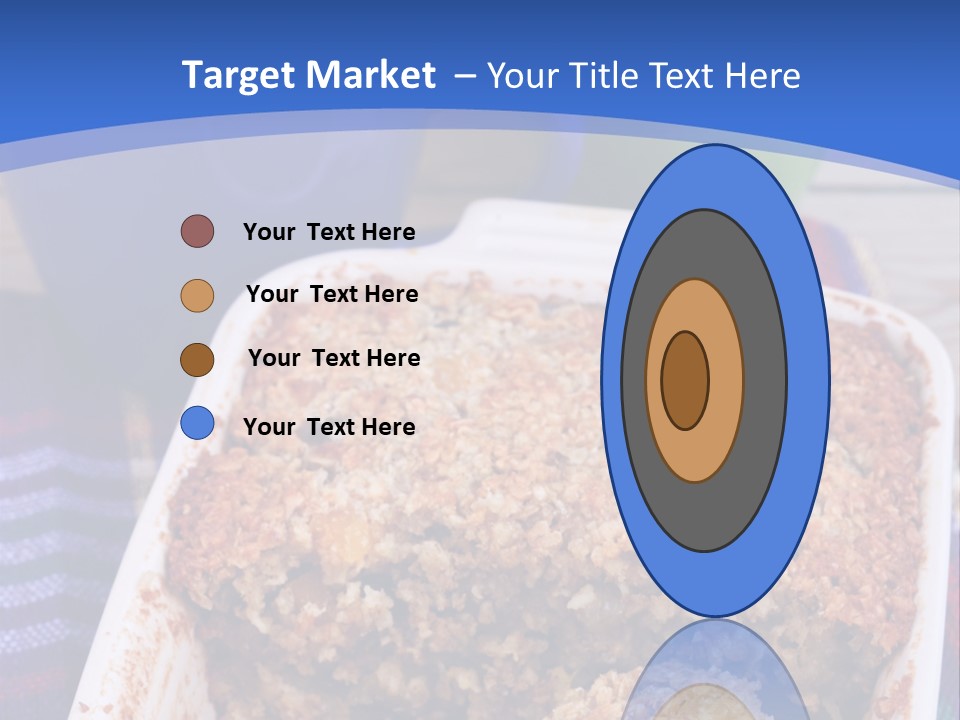 A Plate Of Food On A Table With A Knife PowerPoint Template