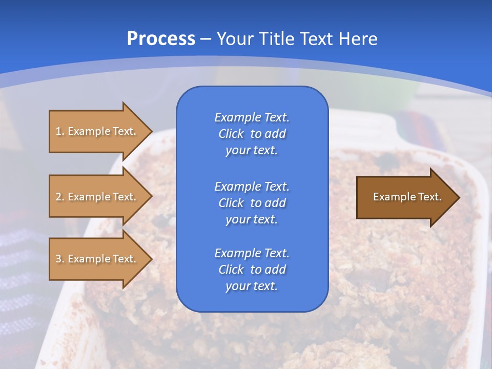 A Plate Of Food On A Table With A Knife PowerPoint Template