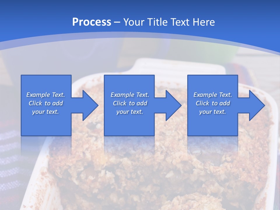 A Plate Of Food On A Table With A Knife PowerPoint Template
