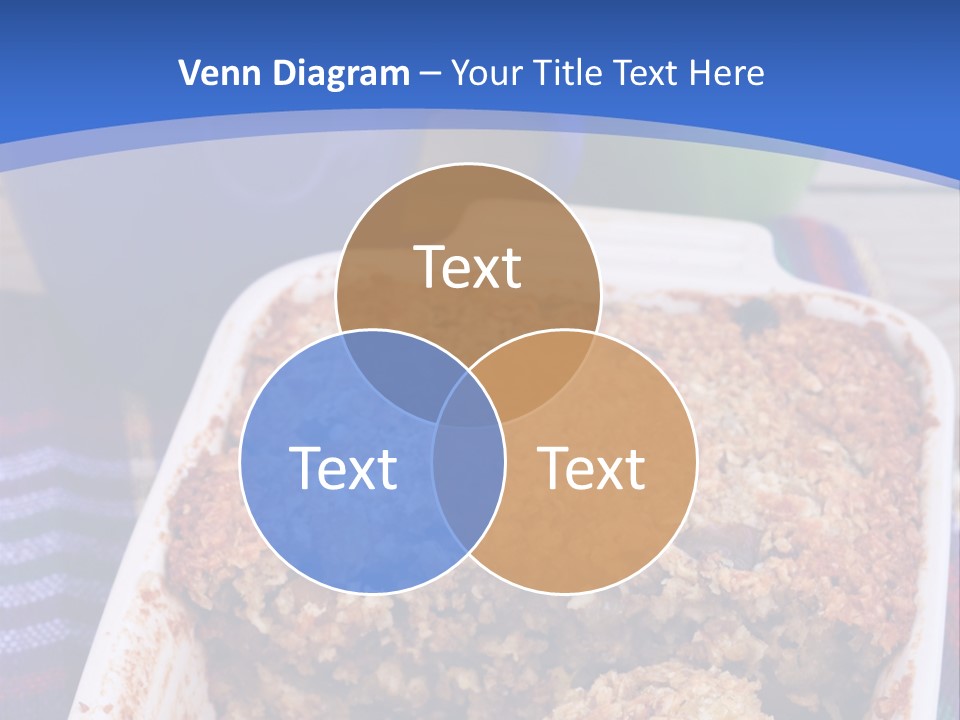 A Plate Of Food On A Table With A Knife PowerPoint Template