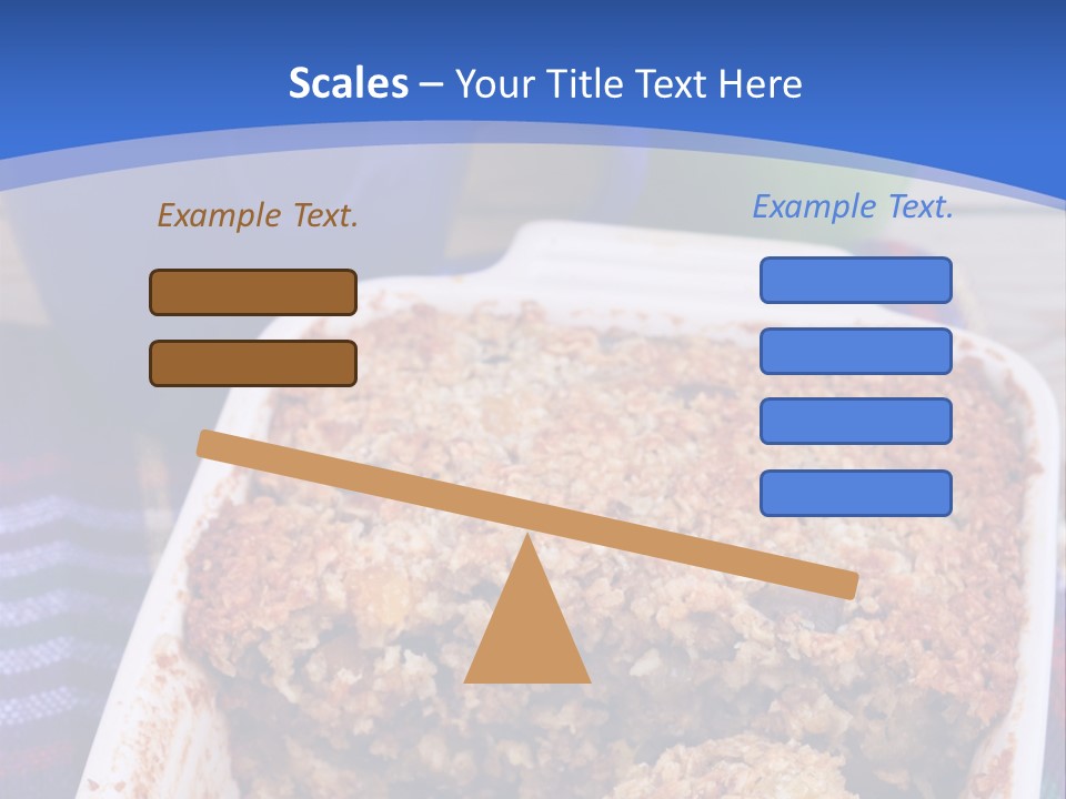A Plate Of Food On A Table With A Knife PowerPoint Template