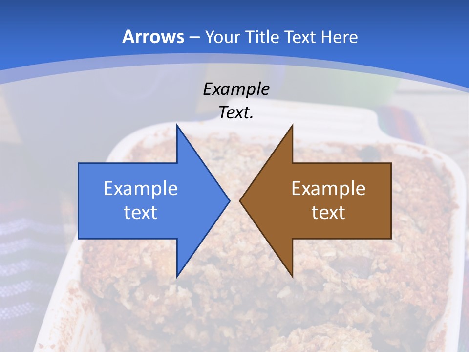 A Plate Of Food On A Table With A Knife PowerPoint Template