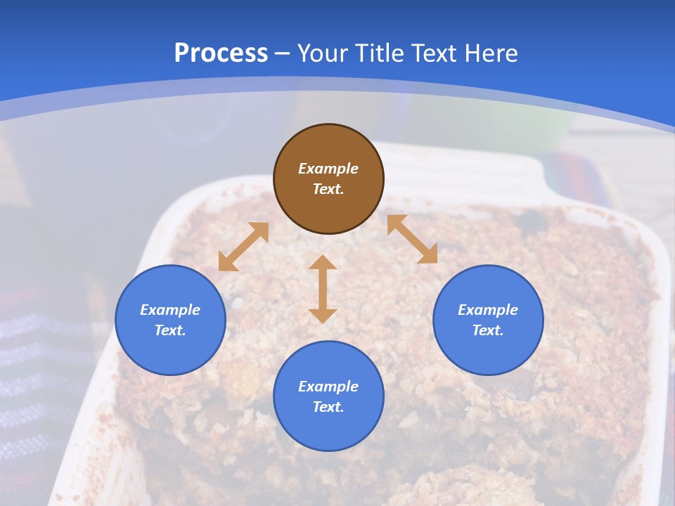 A Plate Of Food On A Table With A Knife PowerPoint Template