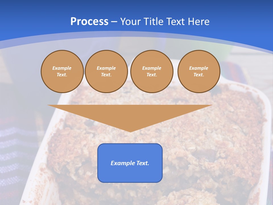 A Plate Of Food On A Table With A Knife PowerPoint Template