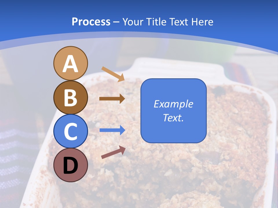 A Plate Of Food On A Table With A Knife PowerPoint Template