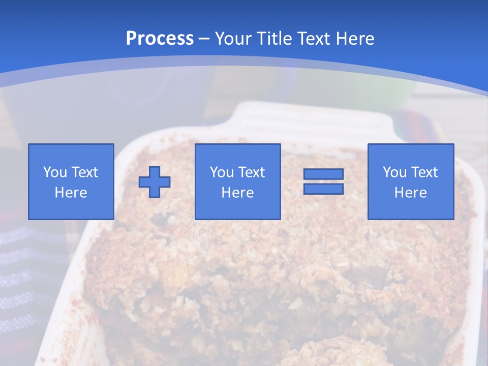 A Plate Of Food On A Table With A Knife PowerPoint Template
