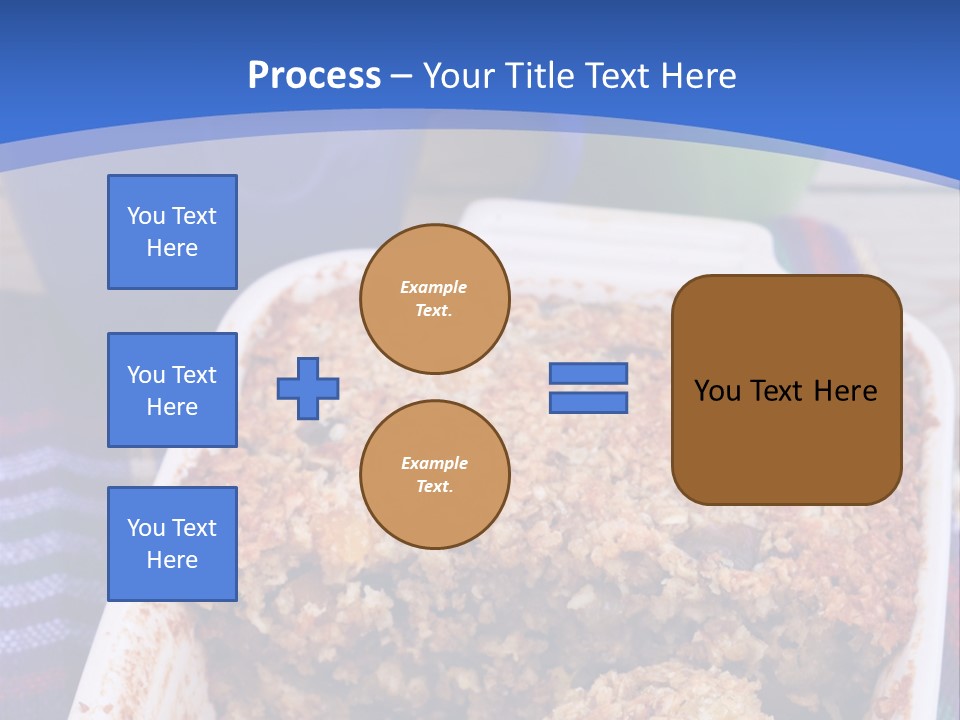 A Plate Of Food On A Table With A Knife PowerPoint Template