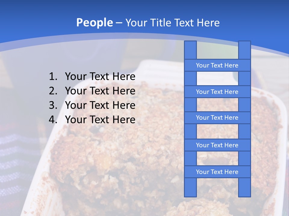 A Plate Of Food On A Table With A Knife PowerPoint Template