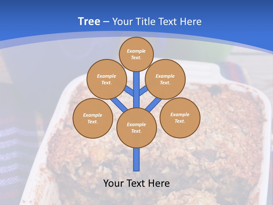 A Plate Of Food On A Table With A Knife PowerPoint Template