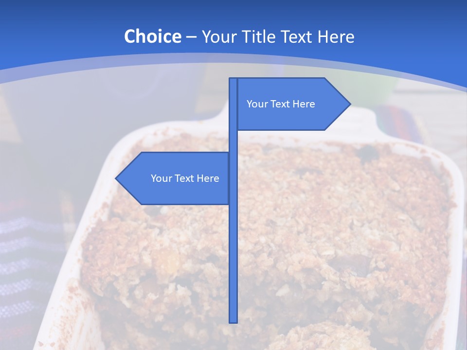 A Plate Of Food On A Table With A Knife PowerPoint Template