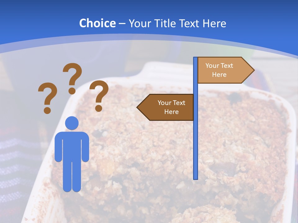 A Plate Of Food On A Table With A Knife PowerPoint Template