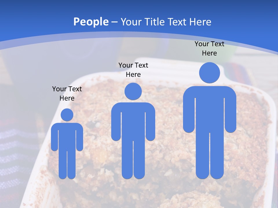 A Plate Of Food On A Table With A Knife PowerPoint Template