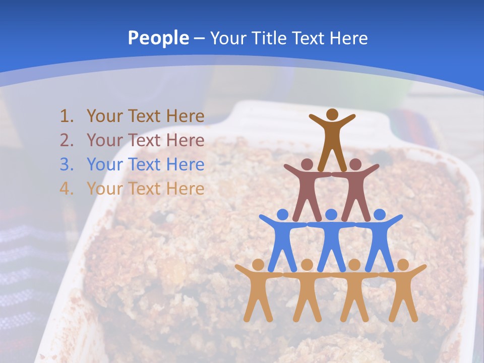 A Plate Of Food On A Table With A Knife PowerPoint Template