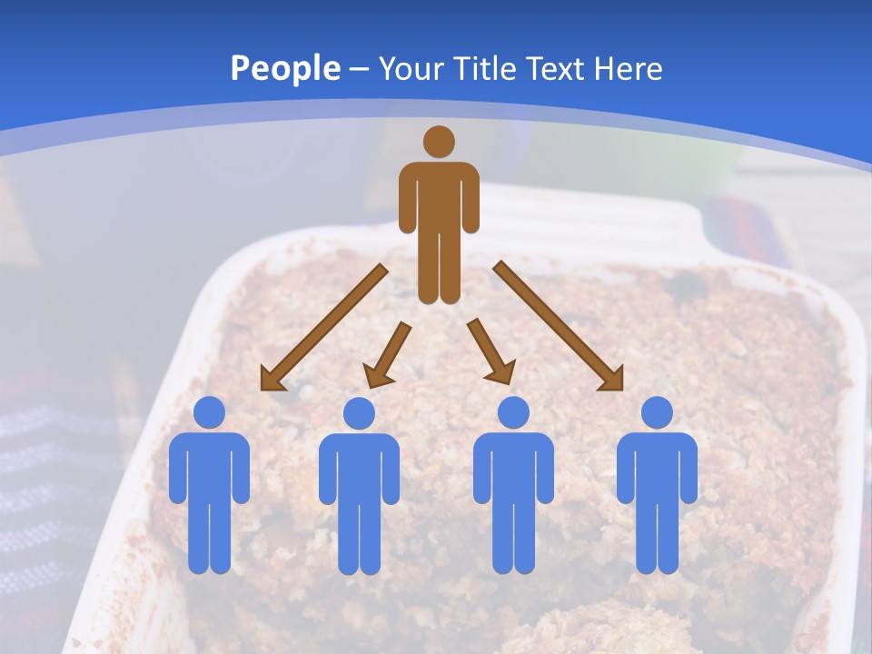 A Plate Of Food On A Table With A Knife PowerPoint Template