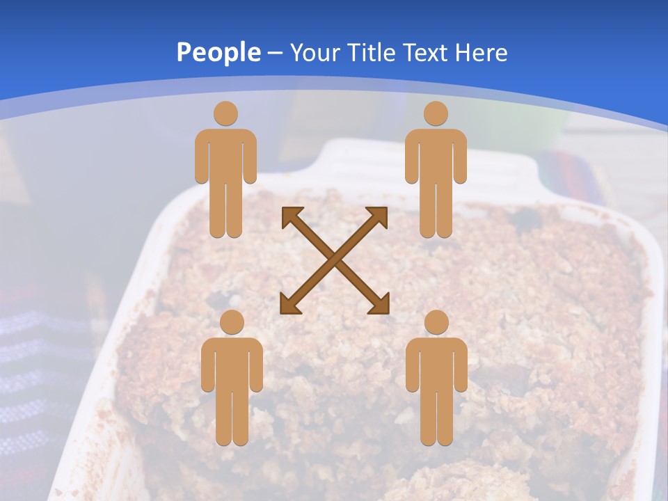 A Plate Of Food On A Table With A Knife PowerPoint Template
