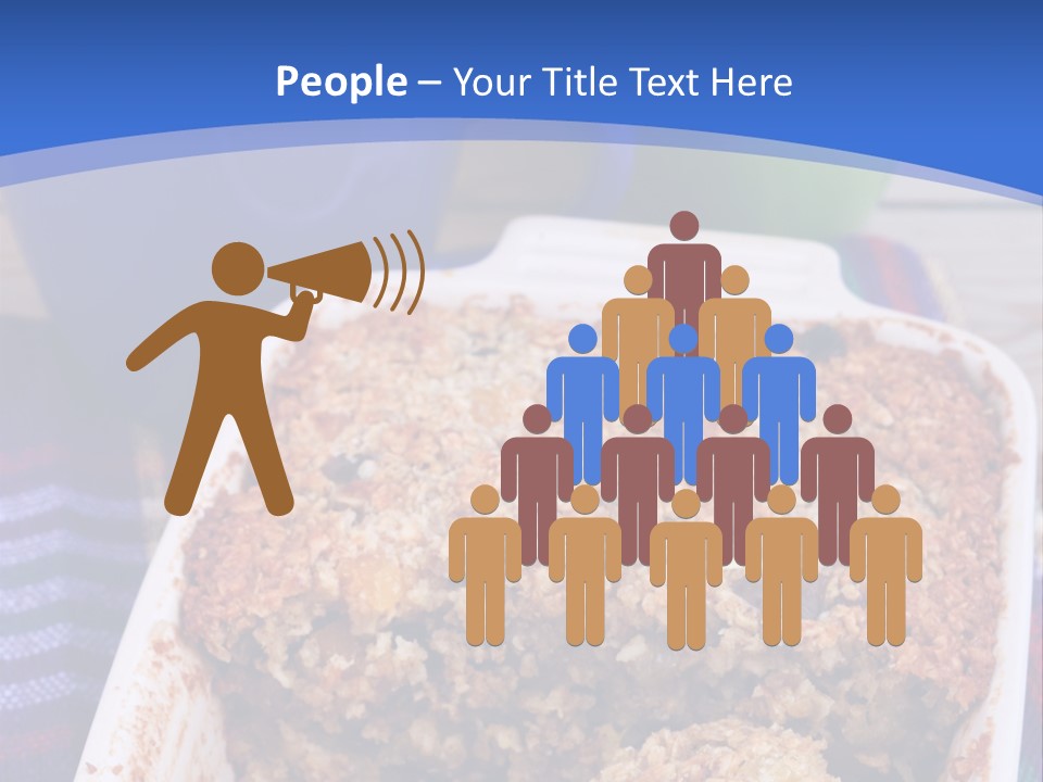 A Plate Of Food On A Table With A Knife PowerPoint Template