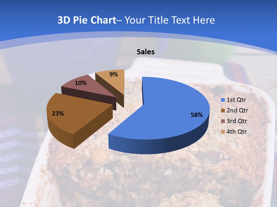 A Plate Of Food On A Table With A Knife PowerPoint Template