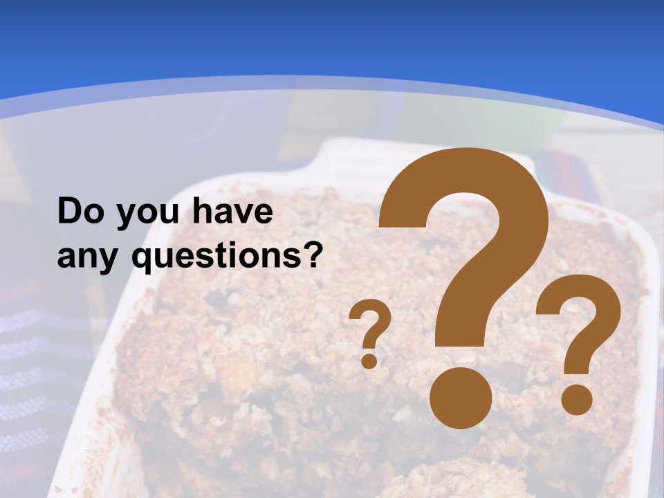 A Plate Of Food On A Table With A Knife PowerPoint Template